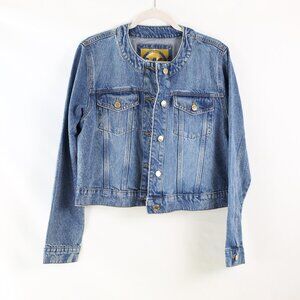 NWT Michael Kors Jean Jacket with Gold Buttons